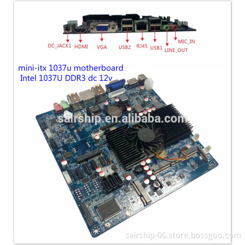 Ultra Thin Mini ITX Intel Celeron 1037U PC Motherboard MINI - lvds mini itx motherboardmini itx motherboard with sim slot
